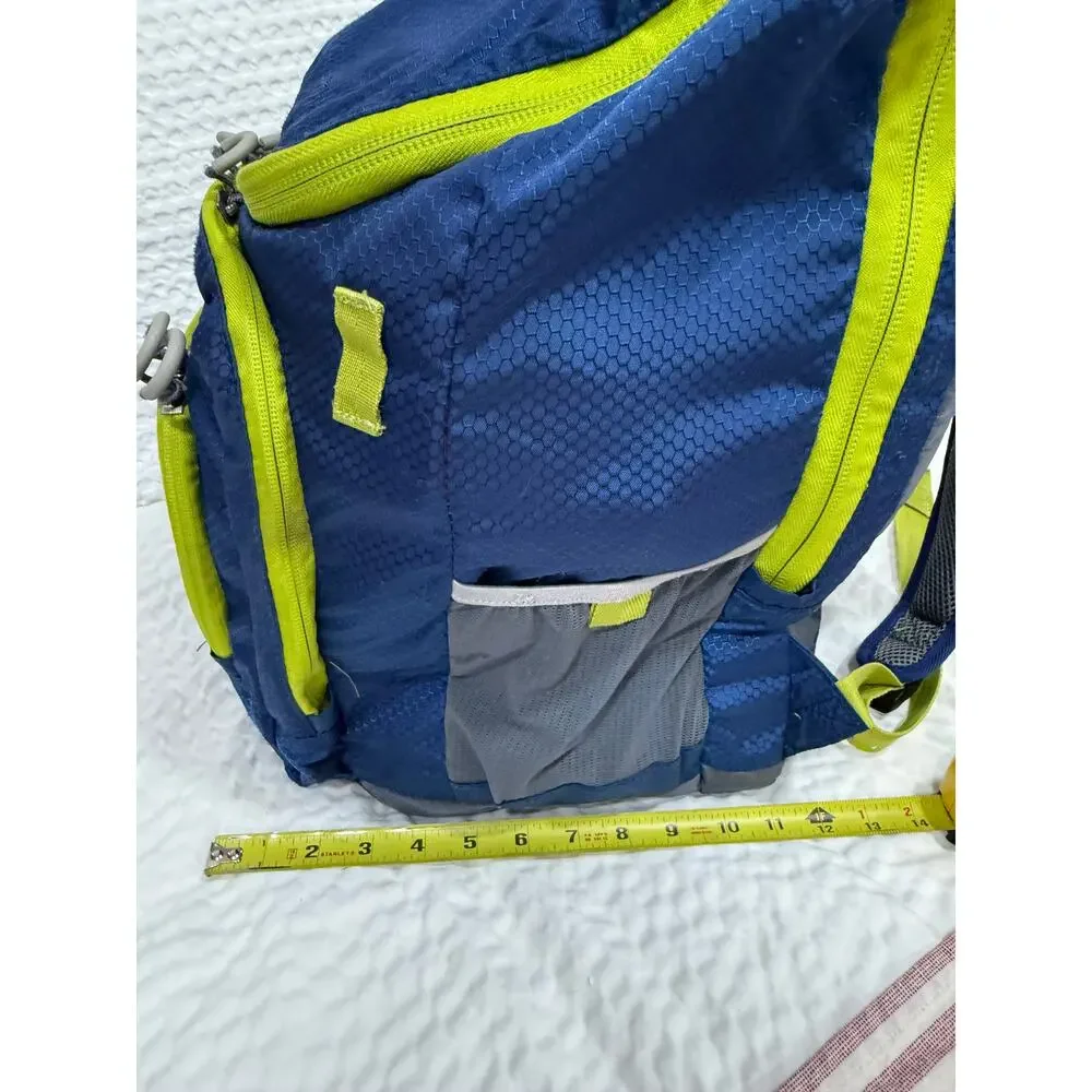 Embark Backpack Laptop School Travel Hiking Navy Lime Multi Pocket Target 18in L